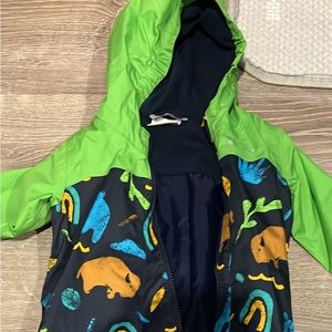 Columbia boys 6-12 month rain suit .